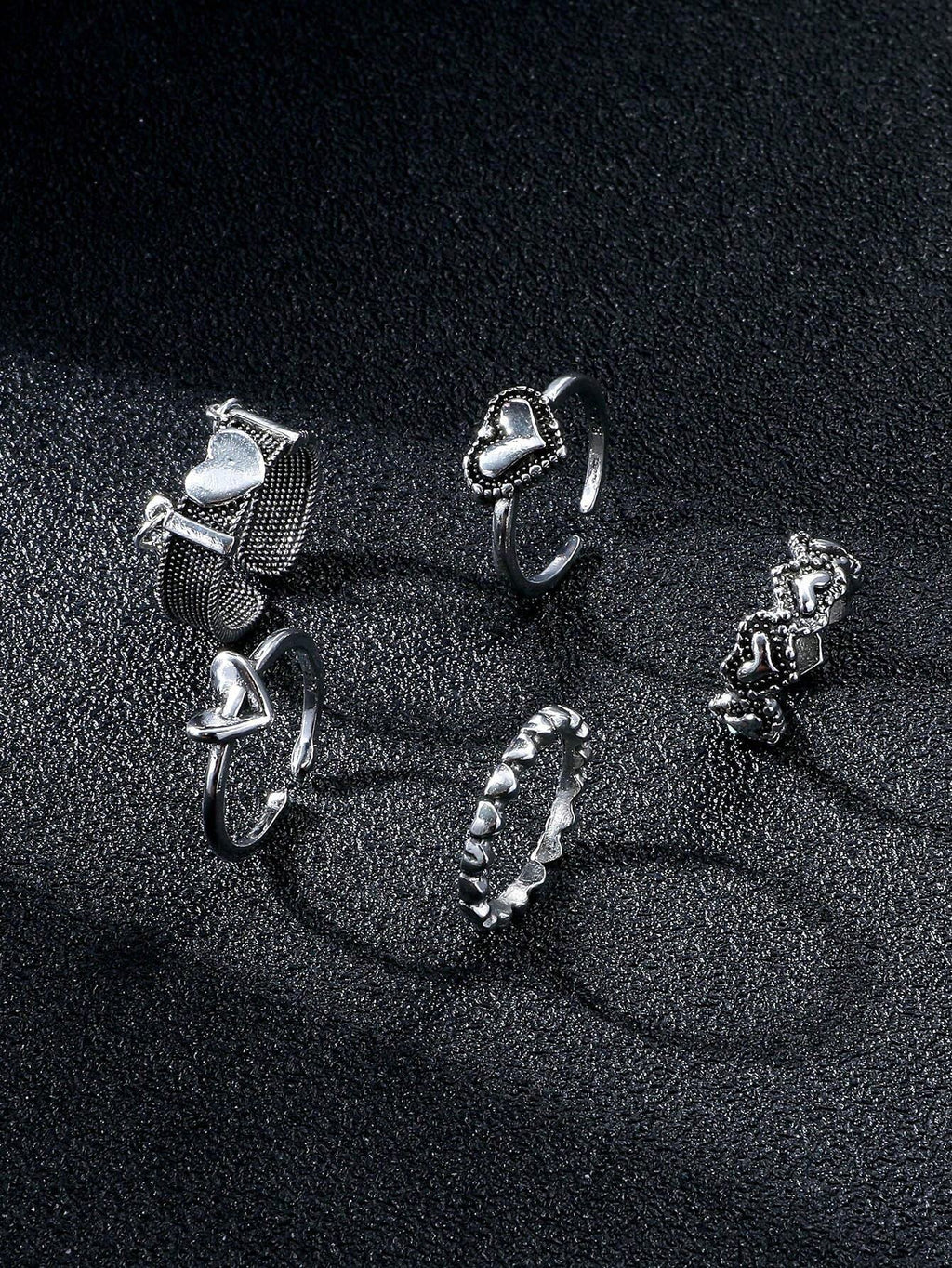16066 1b-074 Anillos vintage 5 Pzas