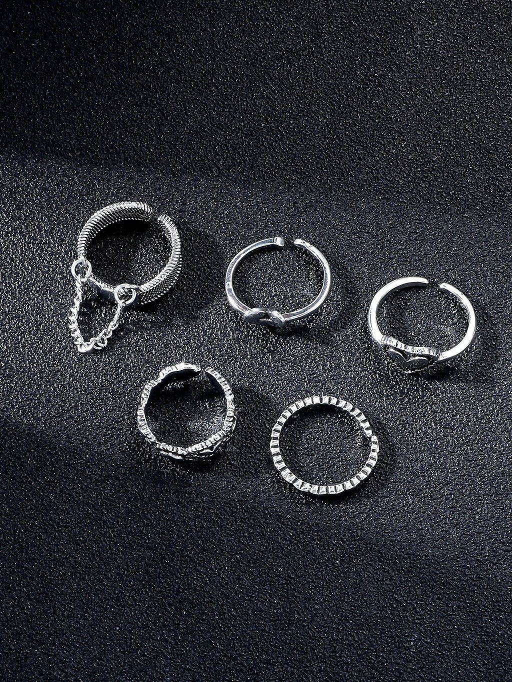 16066 1b-074 Anillos vintage 5 Pzas