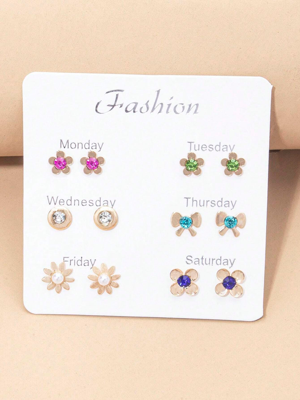 15384 1b-074 Pendientes estilo fresco 12 Pzas