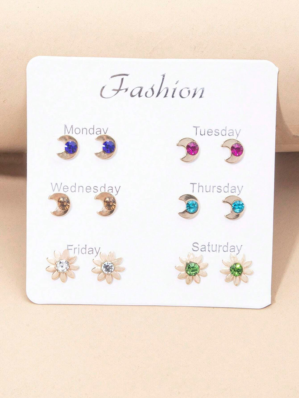15385 1b-057 Pendientes Multicolor 12 Pares