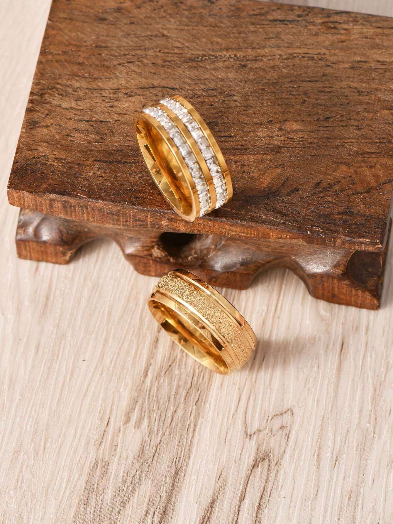 14957 1b-01-01 Anillos para hombres 2 Pzas