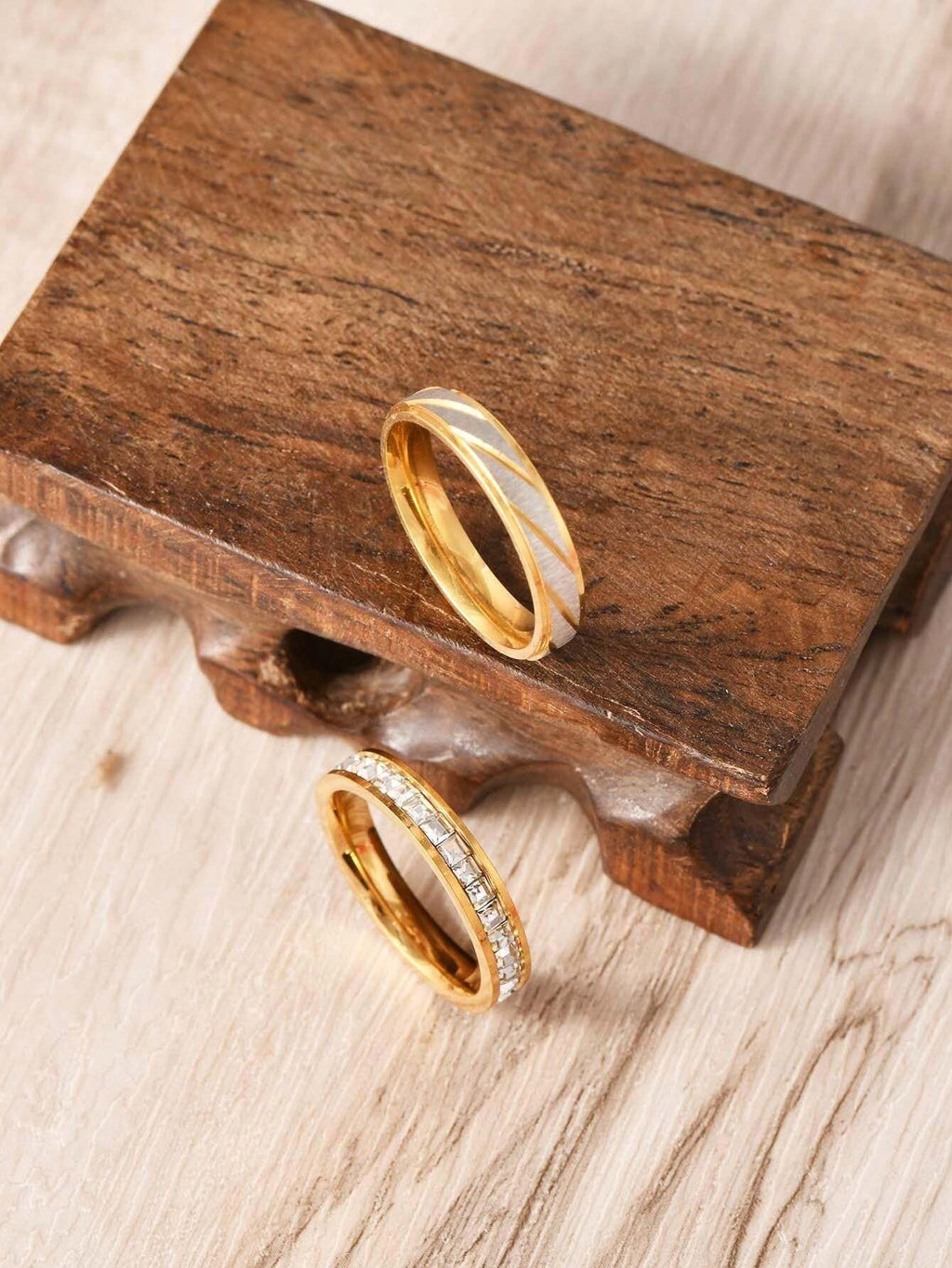 14956 1b-024 Anillos de moda 2 Pzas