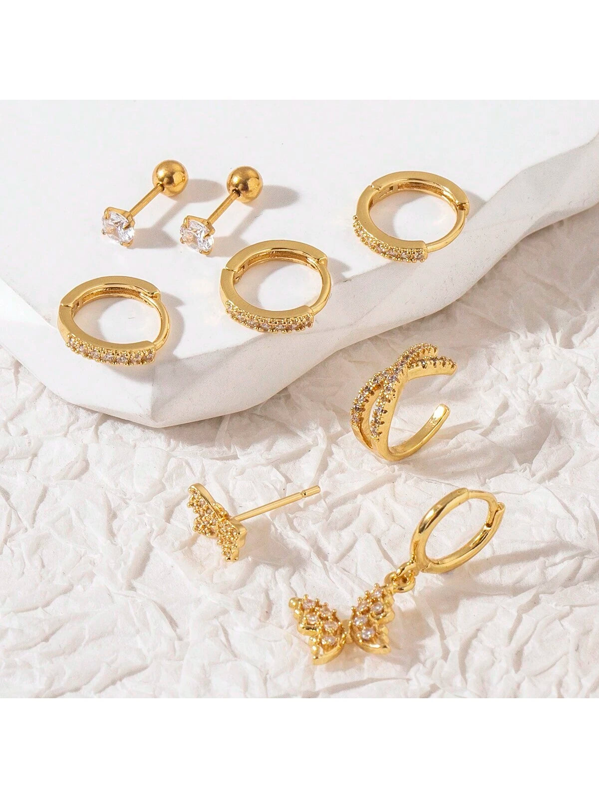 16065 2b-01-03 Pendientes Cuffs 8 Pzas