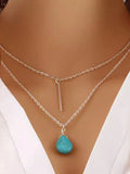 16403 1b-076 Collar doble de moda 1 Pza