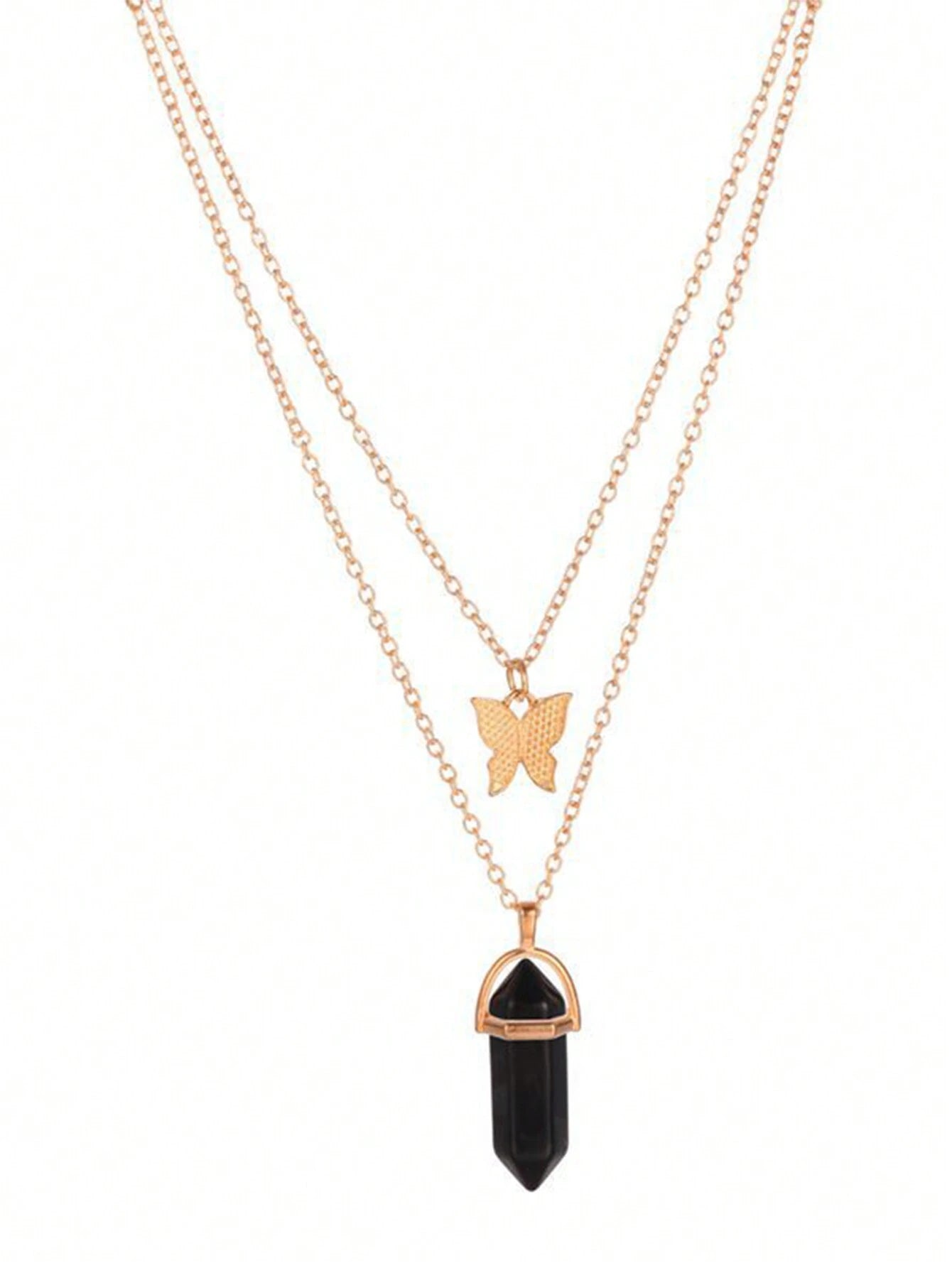 16403 1b-076 Collar doble de moda 1 Pza