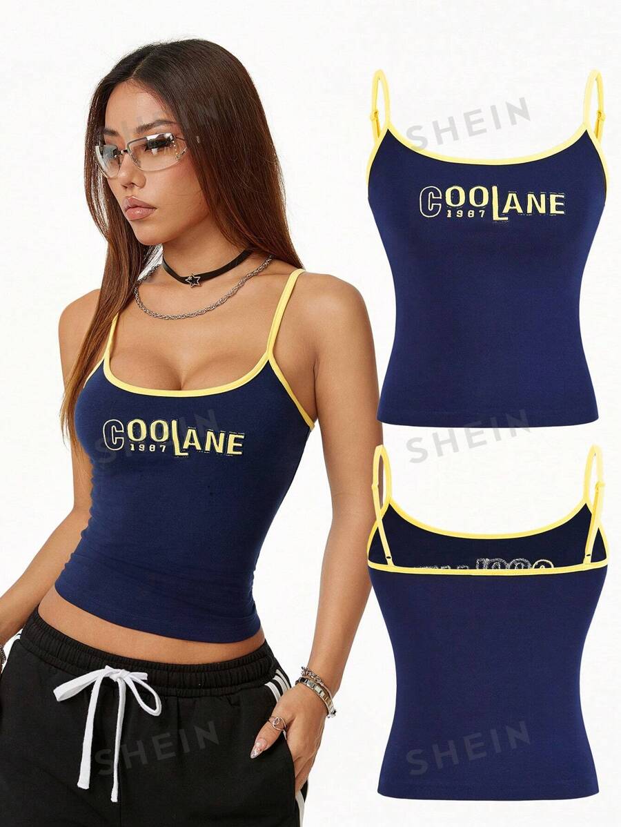 14602 2a-03-11 Camiseta de tirantes de moda para mujeres con estilo callejero