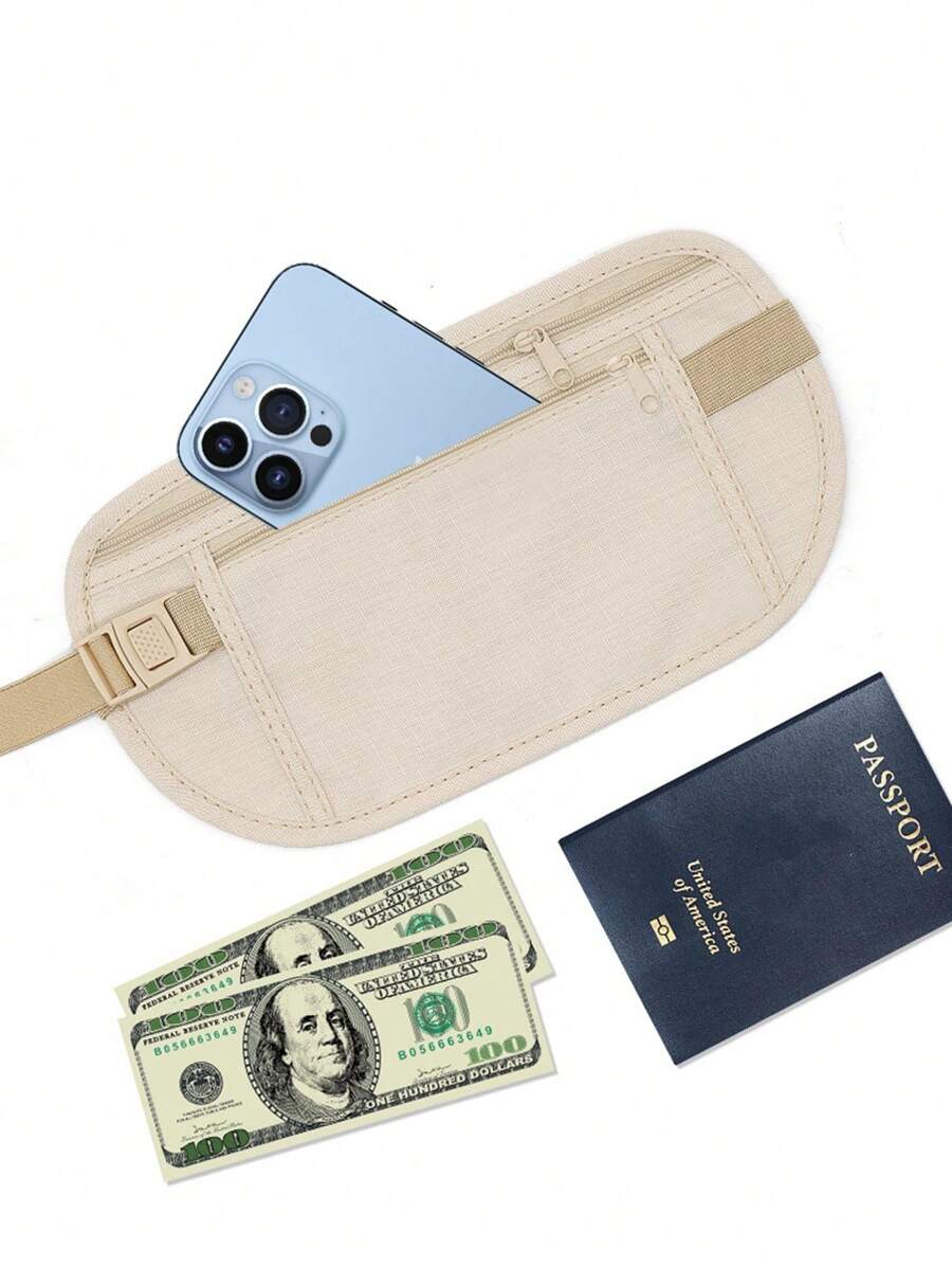 14589 1a-109 Bolsa de cintura antirrobo invisible para viajar 1 Pza