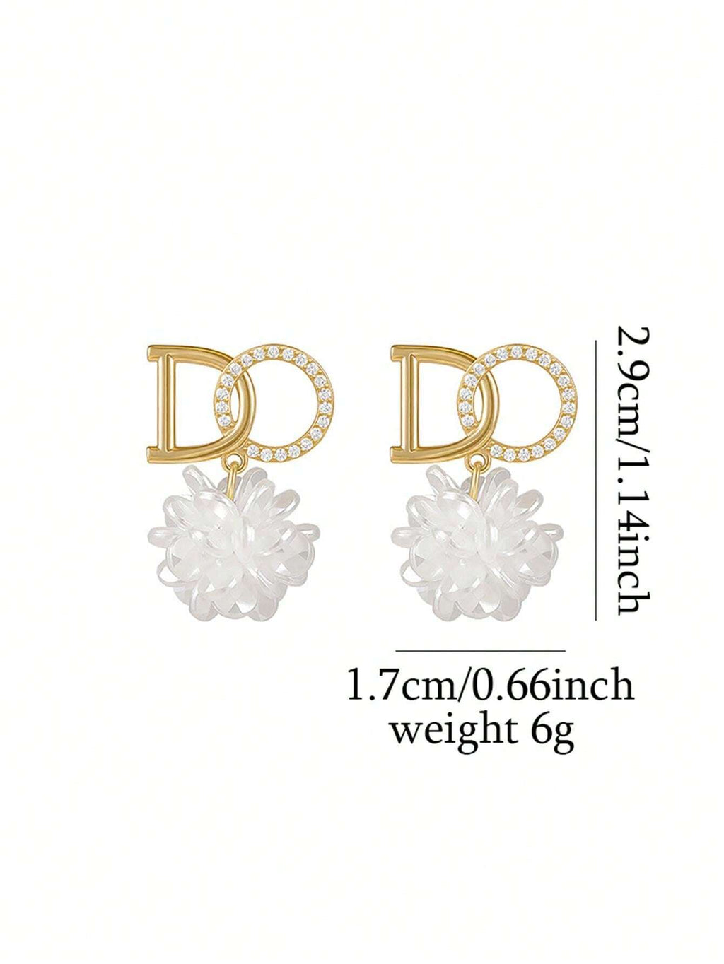 15137 1b-079 3 Pendientes Elegante 2 Pzas