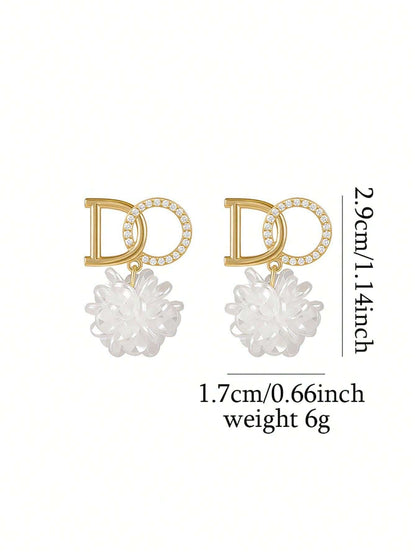 15137 1b-05-03 Pendientes Elegante 2 Pzas