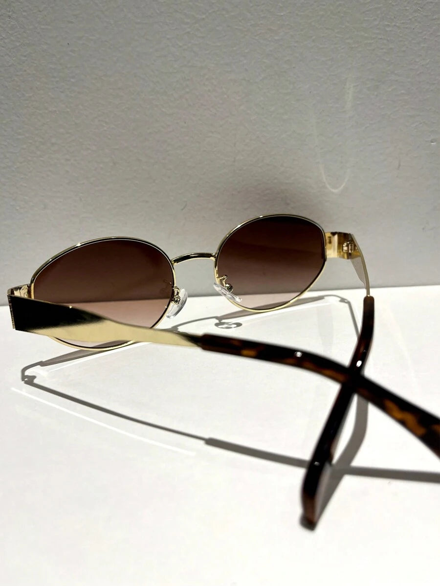 18183 1b-050 Gafas de moda ovaladas retro 1 Pza