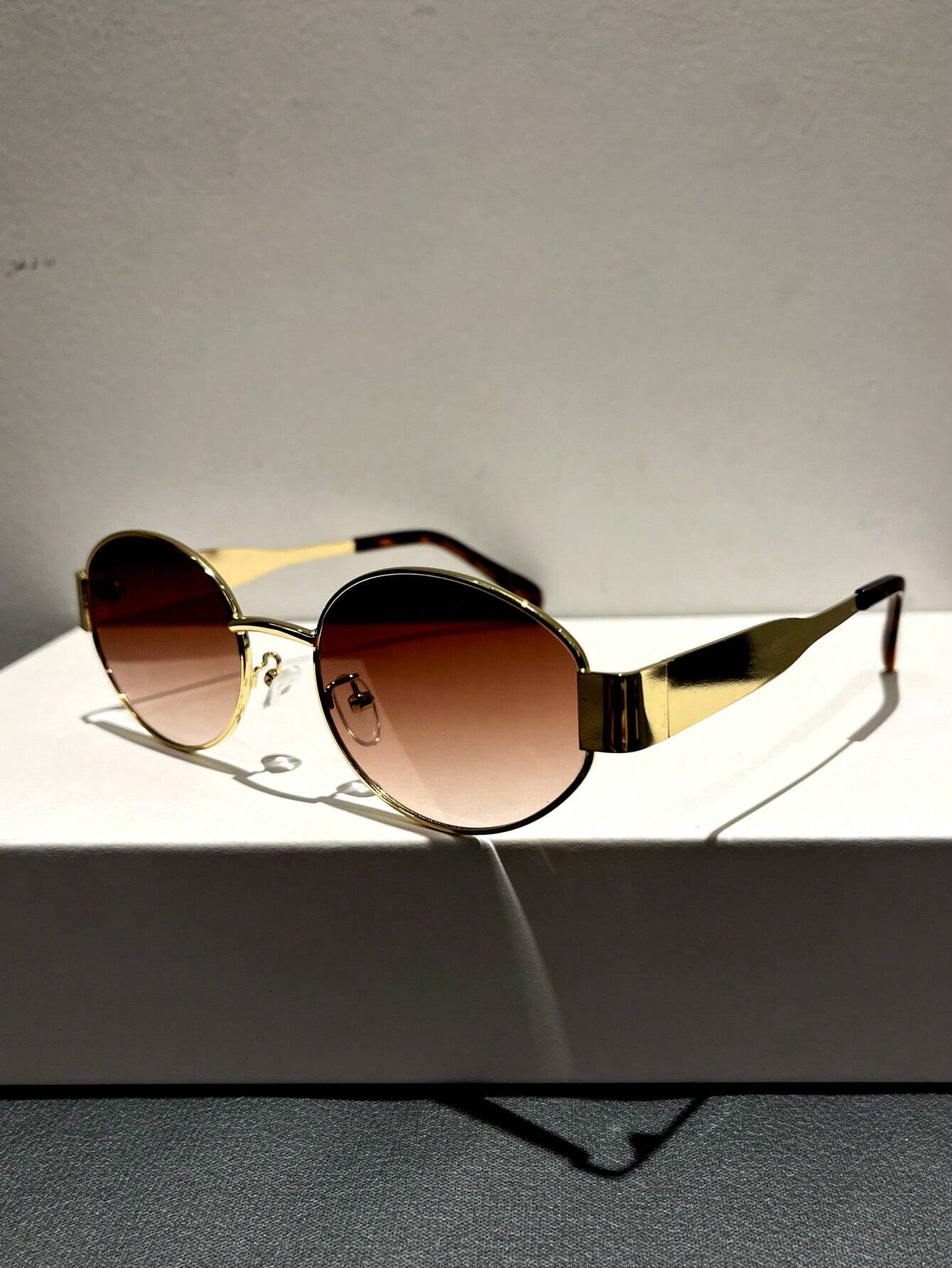 18183 1b-050 Gafas de moda ovaladas retro 1 Pza