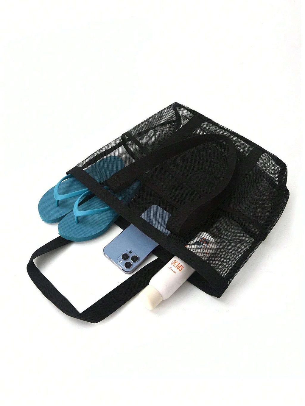 14702 1t-010 Bolso grande resistente al agua para playa con capacidad amplia