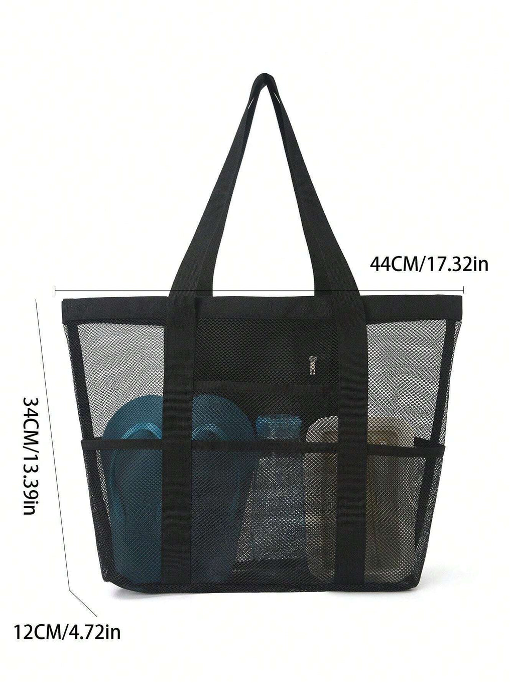 14702 1t-010 Bolso grande resistente al agua para playa con capacidad amplia