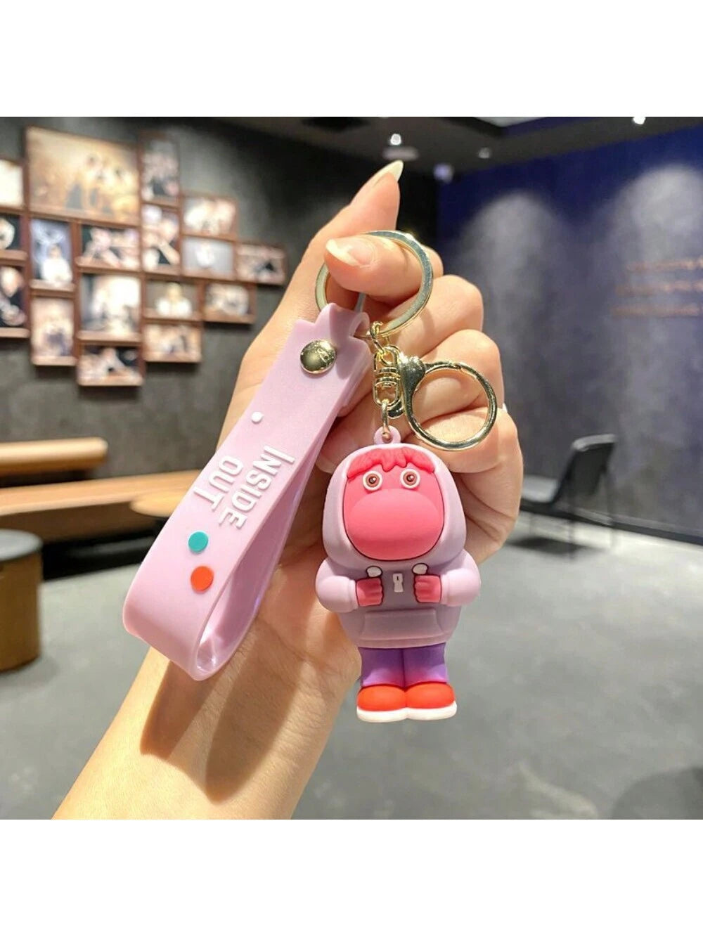 15260 1b-041 Llaveros de personajes de la película "Intensa-Mente" 1 Pza