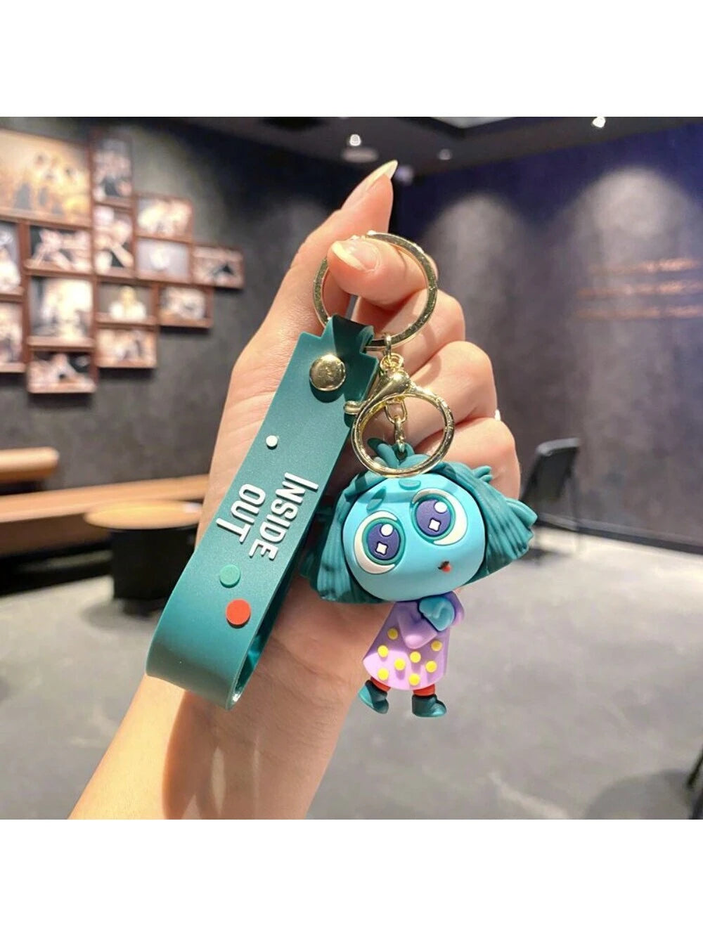 15260 1b-041 Llaveros de personajes de la película "Intensa-Mente" 1 Pza