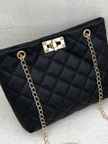14949 1t-002 Bolso de hombro compacto de cadena con hebilla