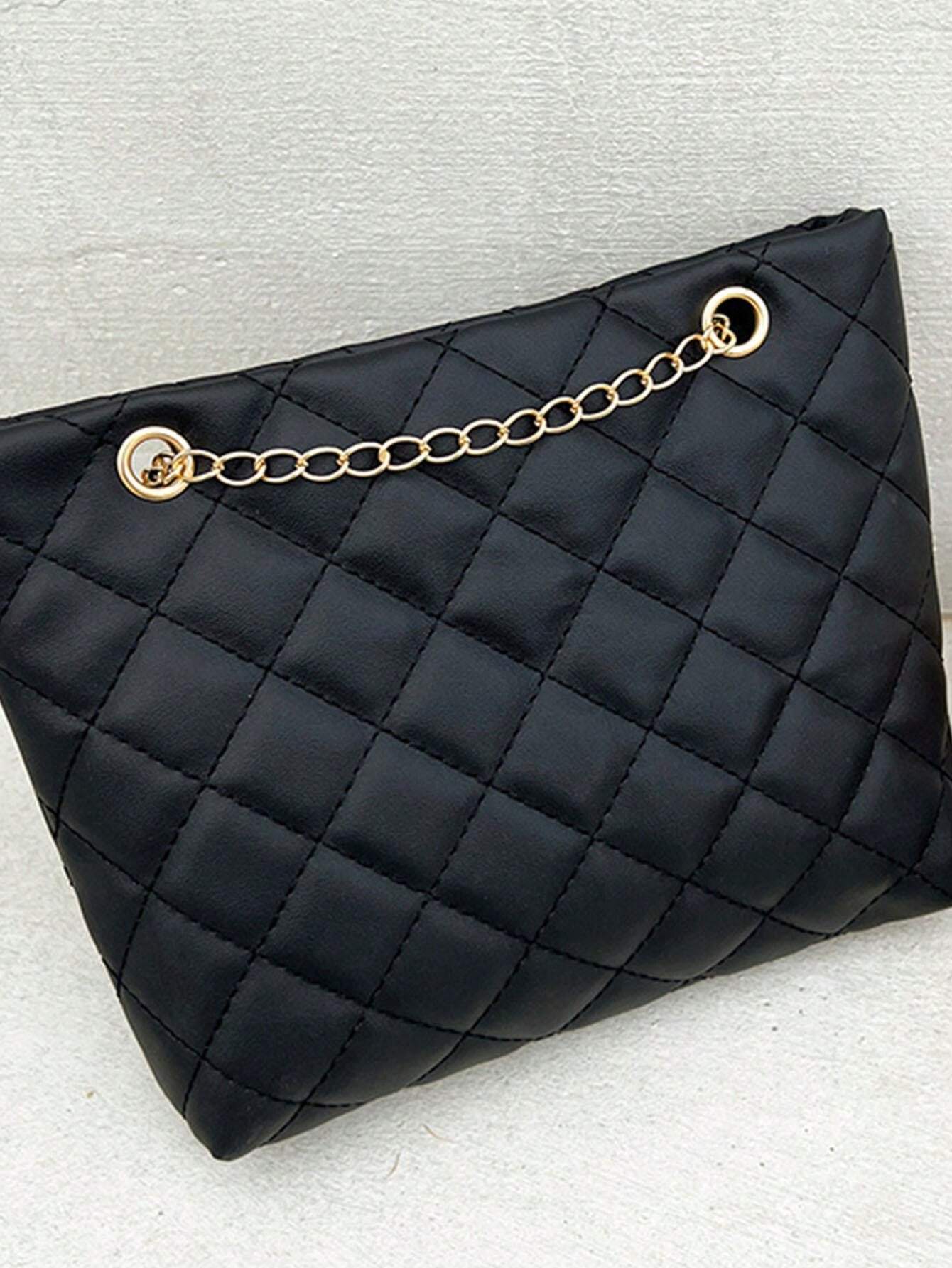 14949 1t-002 Bolso de hombro compacto de cadena con hebilla