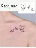 17992 1b-055 Pegatina De Tatuaje Mariposa