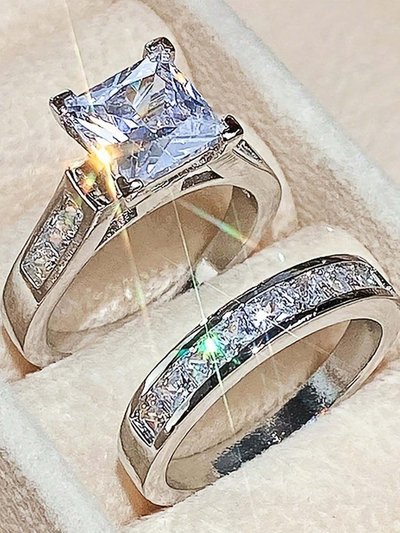 14998 1b-033 2 Anillo Lujoso 2 Pzas