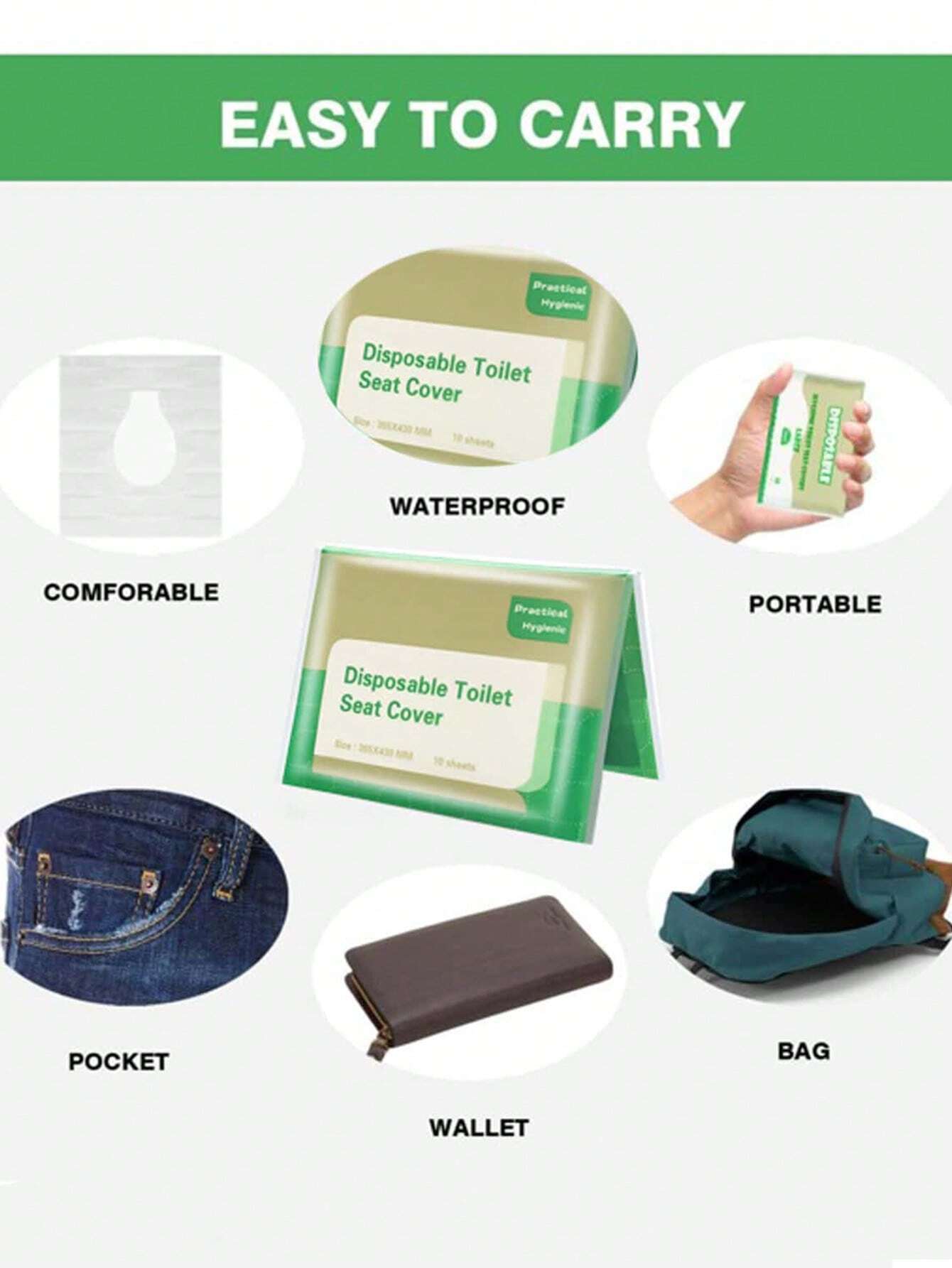 15318 1b-035 Cubierta para el inodoro 10 Pzas