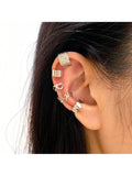 16076 2b-01-05 Conjunto de pendientes con clip 10 Pzas
