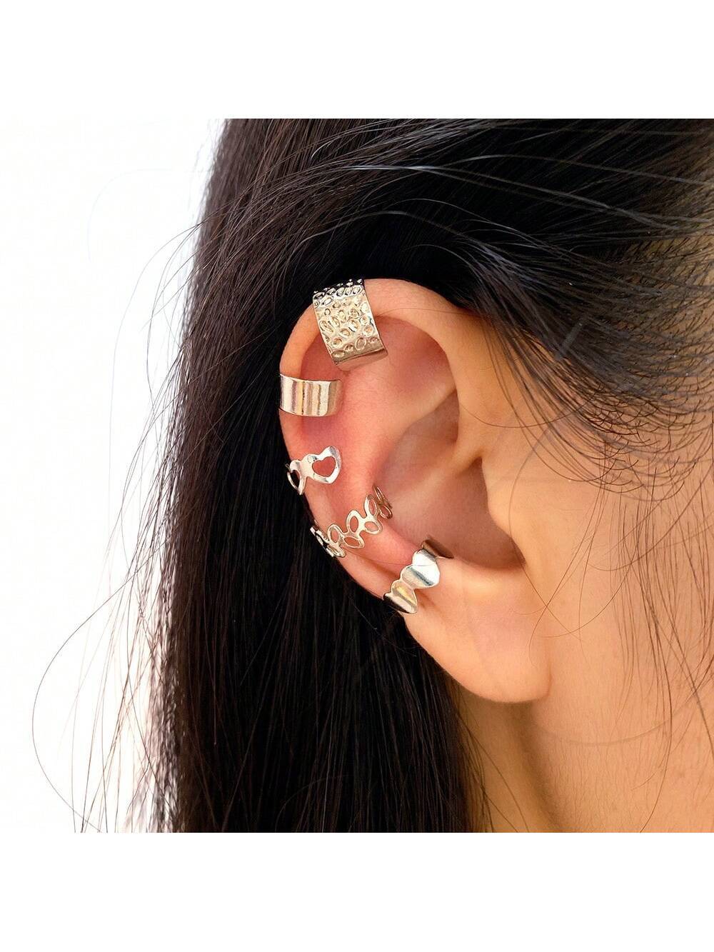 16076 2b-01-05 Conjunto de pendientes con clip 10 Pzas