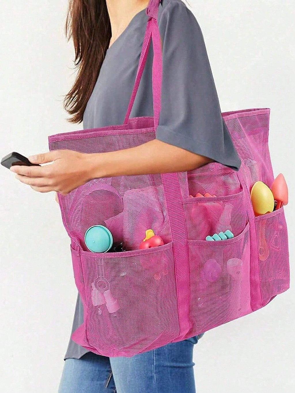 14703 1t-010 Bolsa de playa de malla grande