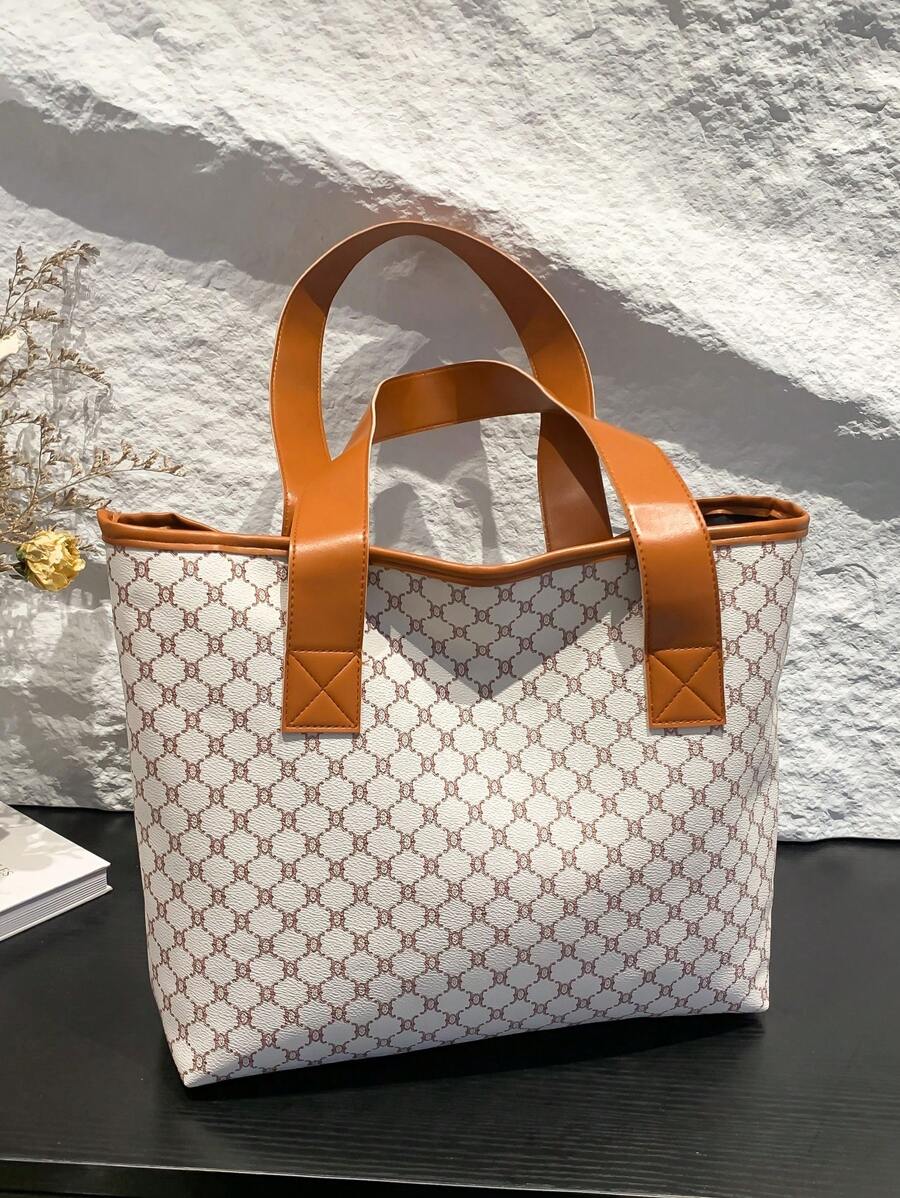 14681 1c-03-13 bolsa de mano grande de estilo vintage con estampado floral