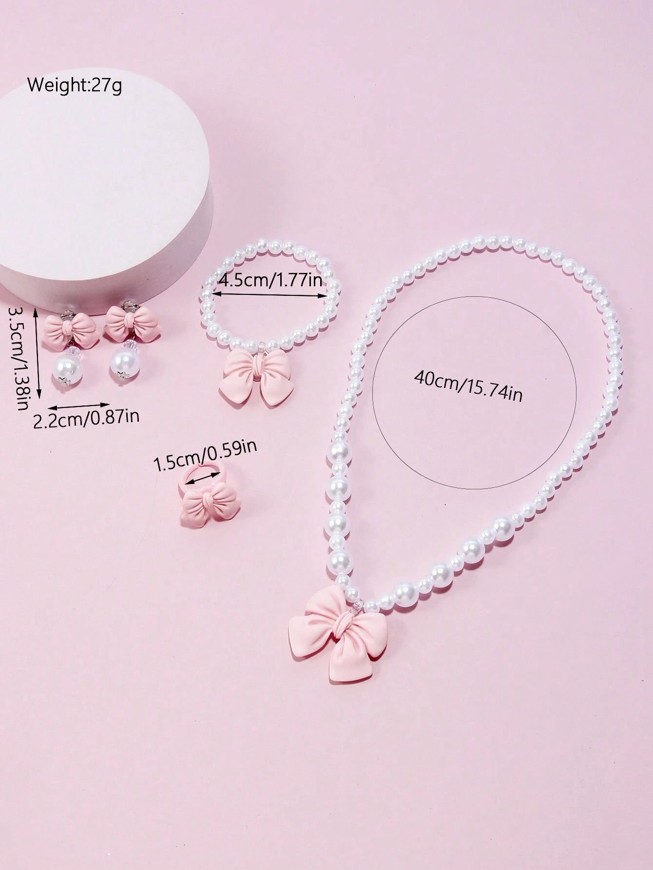 15702 1b-055 Conjunto joyería 5 Pzas