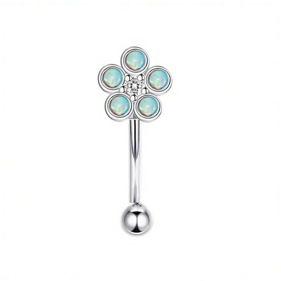 15308 1b-052 1 pieza Aretes Acero quirúrgico 6mm para cejas
