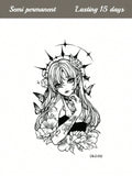 18020 1b-055 Tatuaje estilo anime 1 Pza