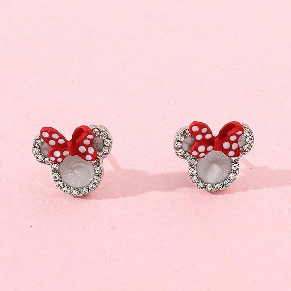 14330 1b-023 Aretes de Minnie Mouse 1 Par