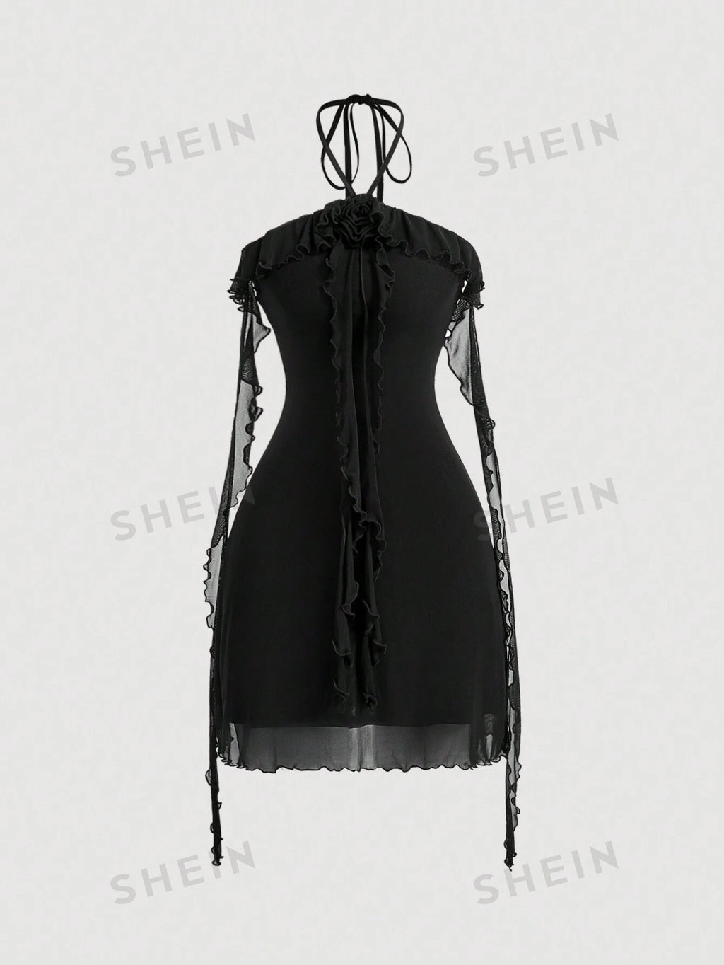 18209 1a-051 Vestido con cuello de halter 1 Pza