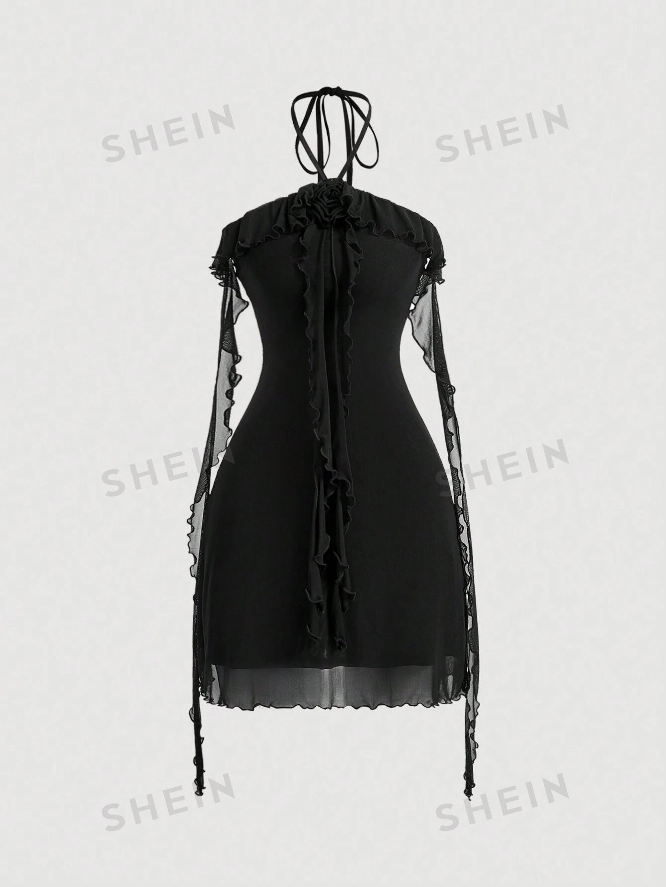 18209 1a-051 Vestido con cuello de halter 1 Pza