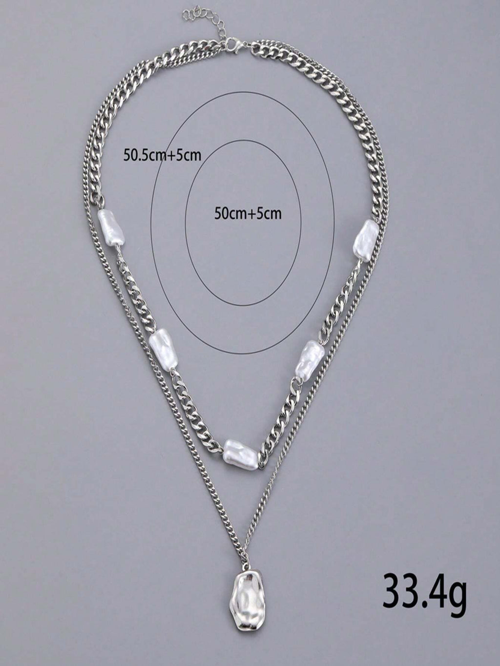 16413 1b-048 Collar con perlas 1 Pza