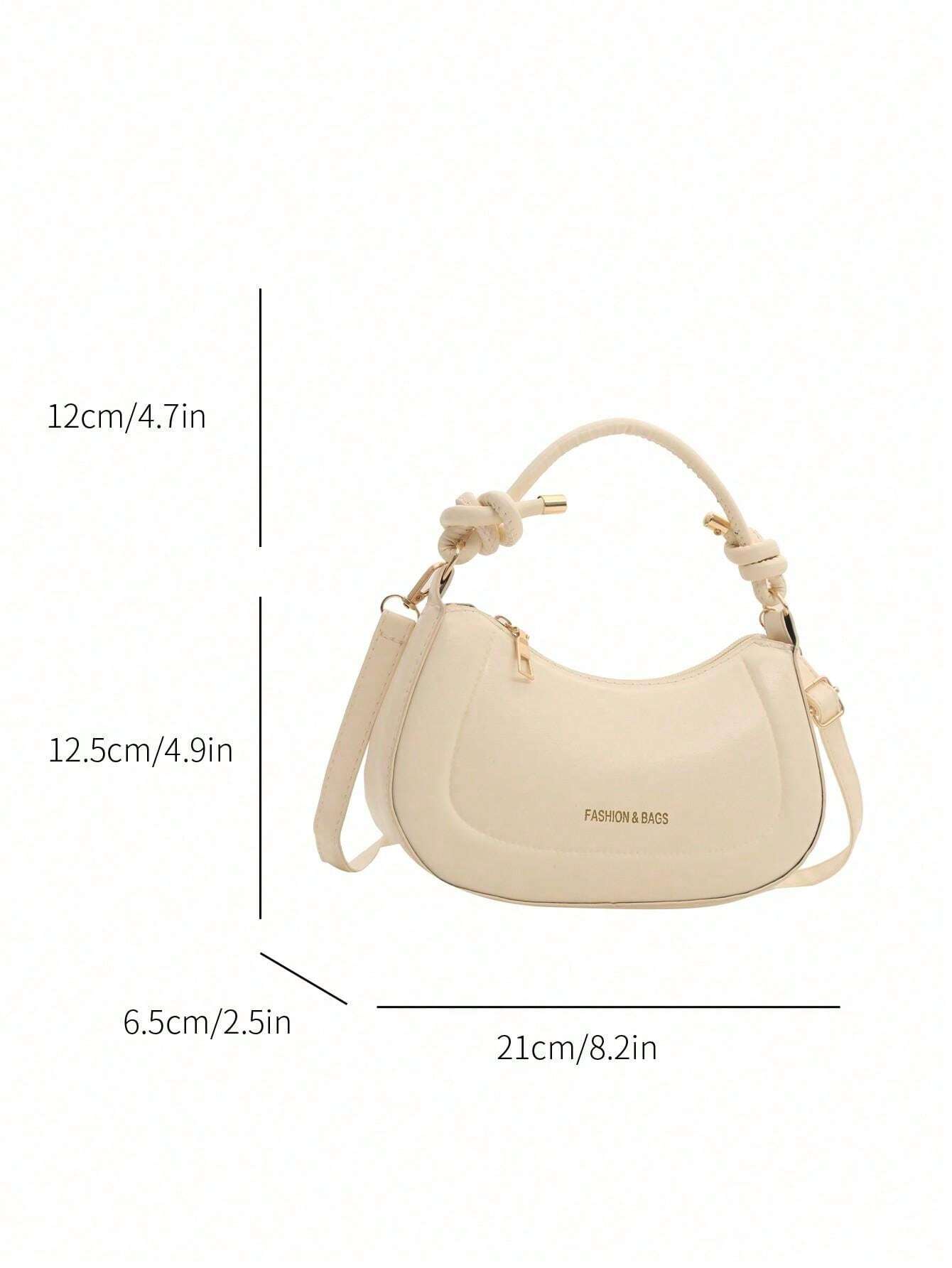 14922 1c-02-09 bolso de mano y de hombro de PU informal con correa ajustable