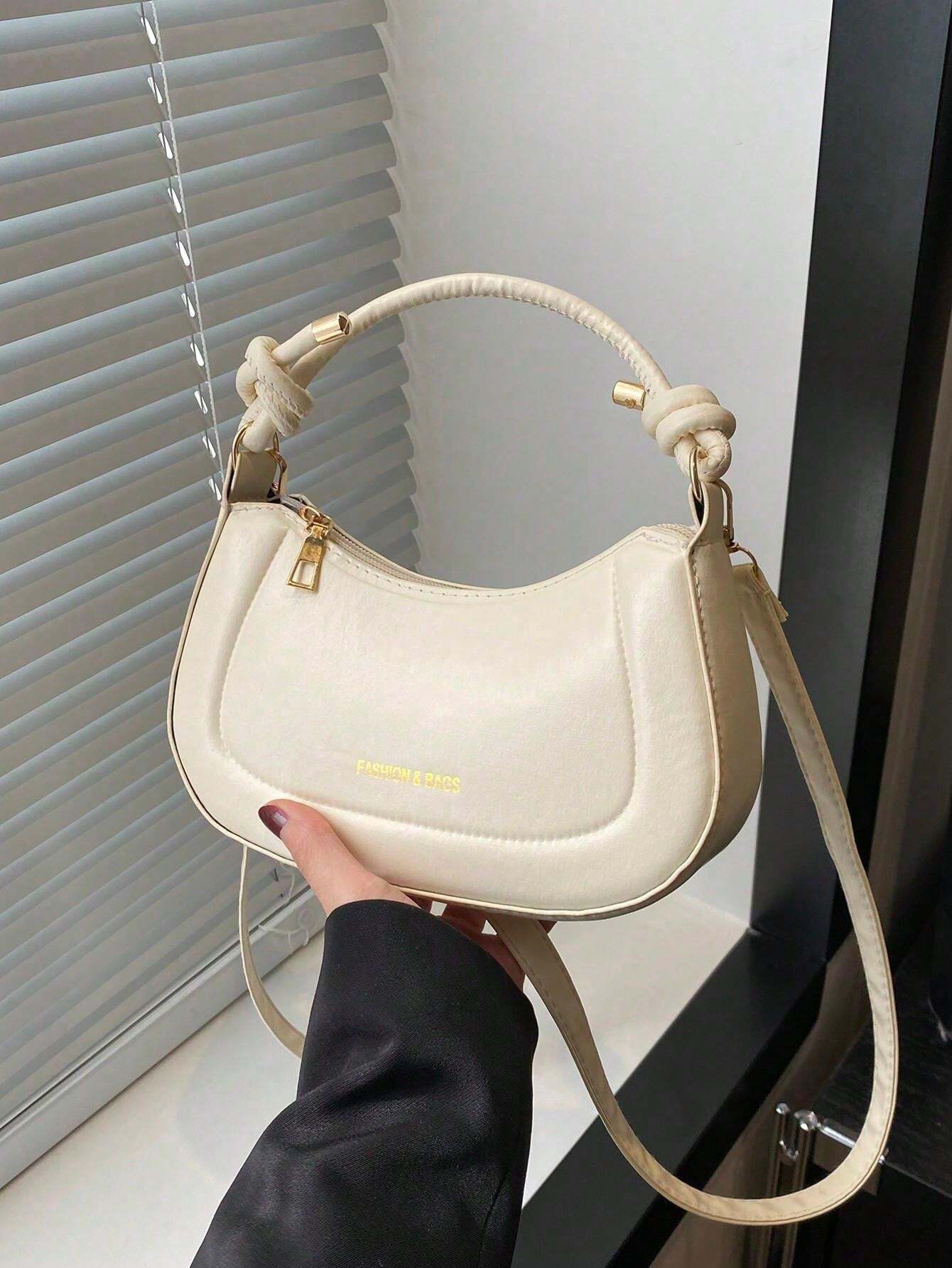 14922 1c-02-09 bolso de mano y de hombro de PU informal con correa ajustable
