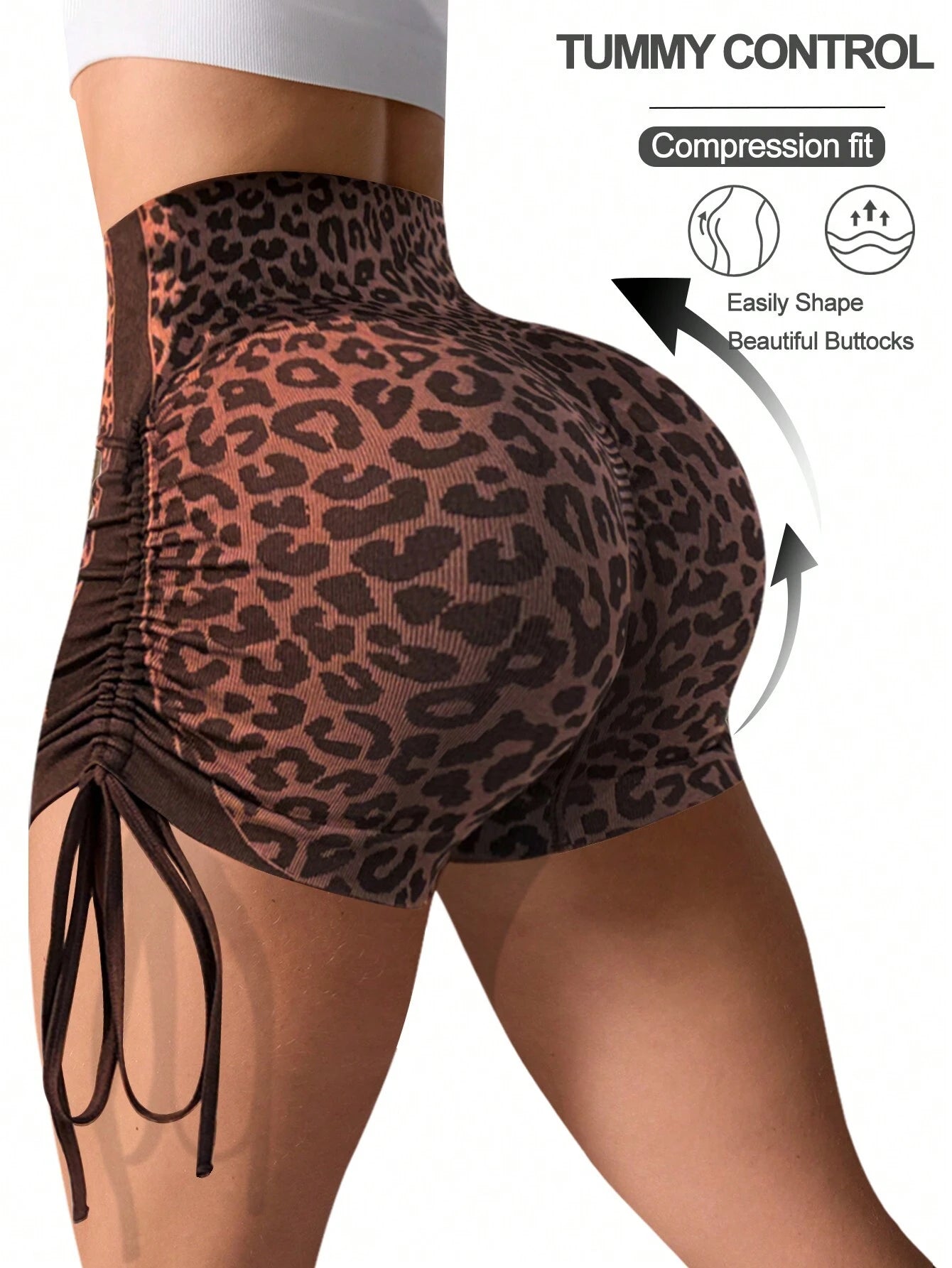 18453 1a-008 Shorts estampado de leopardo 1 Pza