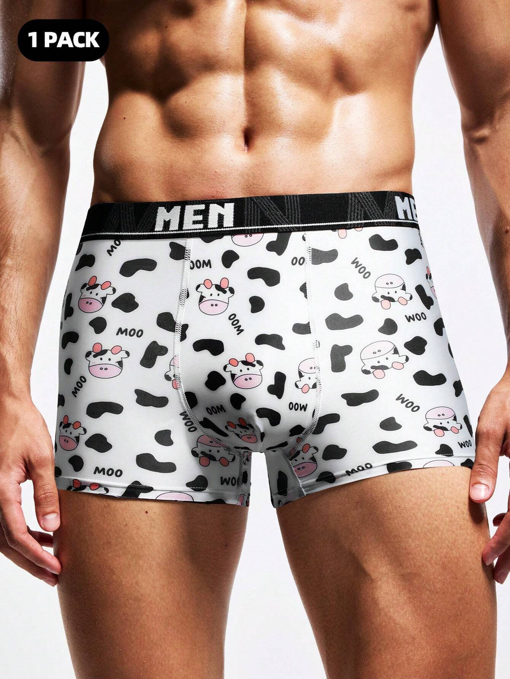 18578 1a-142 Bóxer casuales diseño de vacas 1 Pza