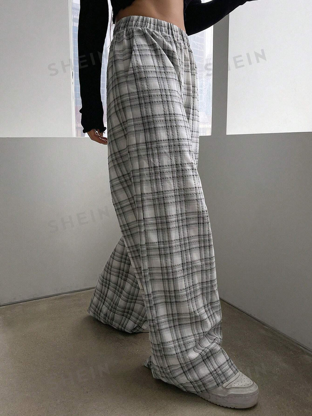 16250 1a-026 Pantalones diseño a cuadros 1 Pza