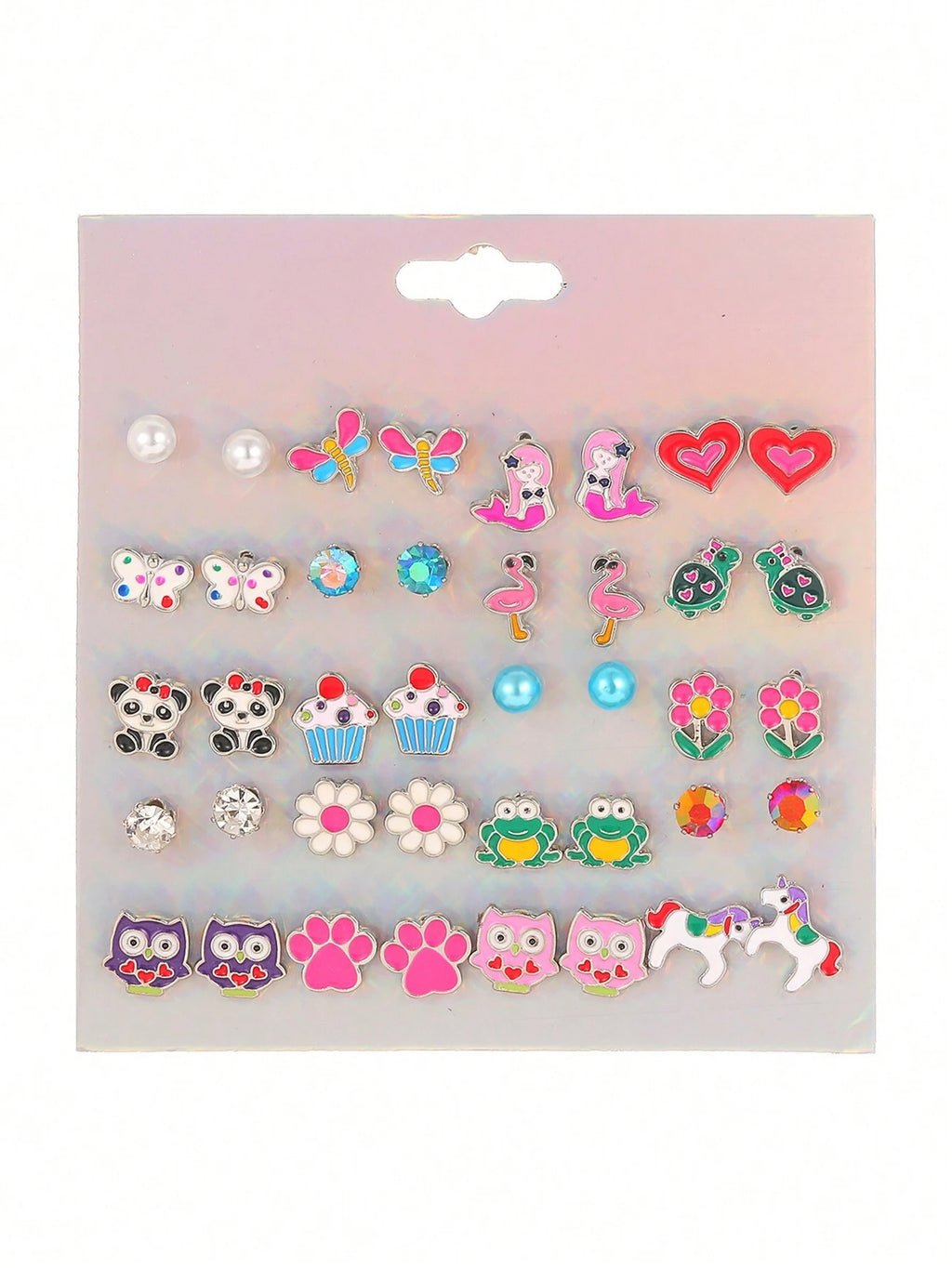 14349 1b-05-06 Aretes Multicolor 20 Pares