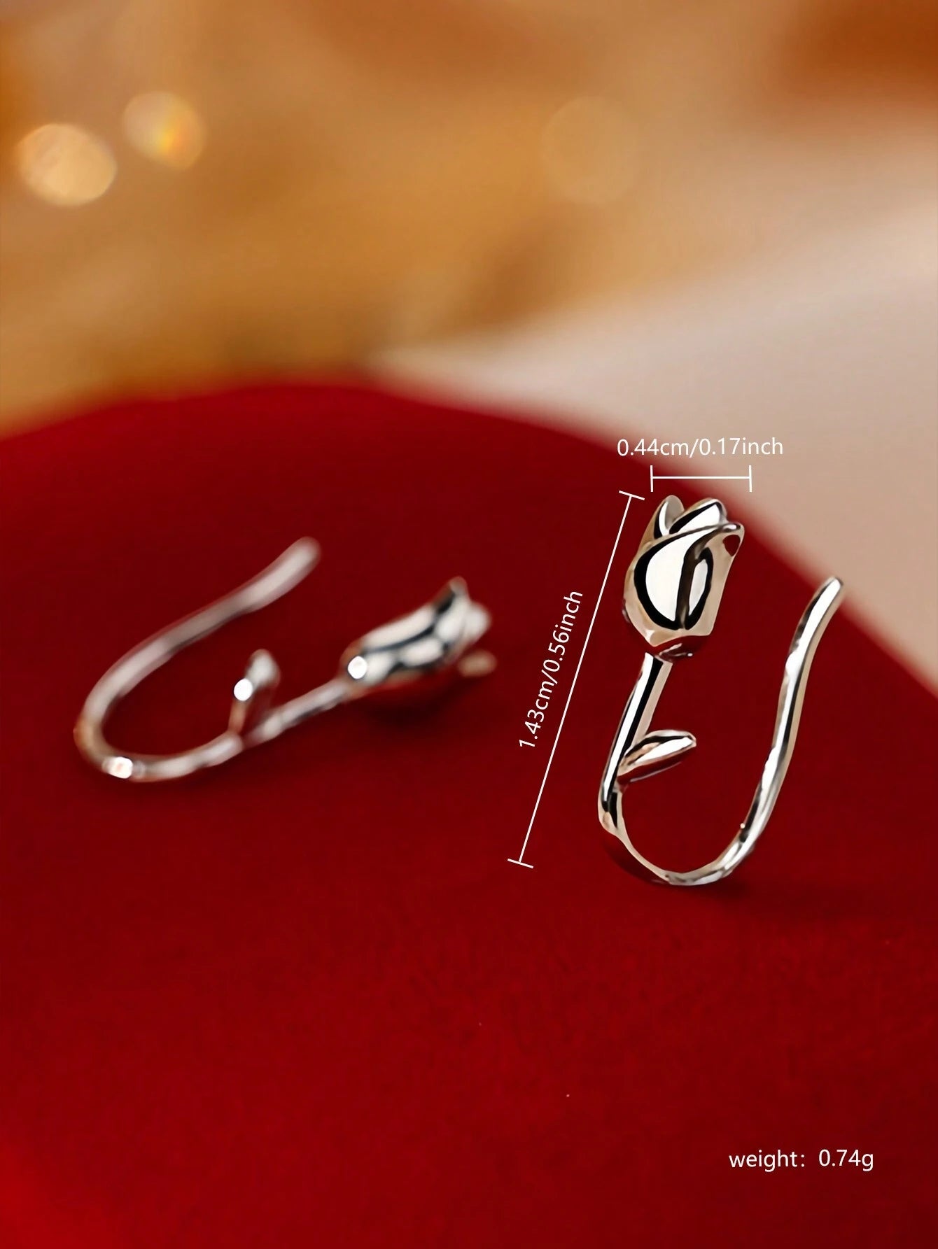 14351 1b-01-20 Aretes elegantes 2 Pzas