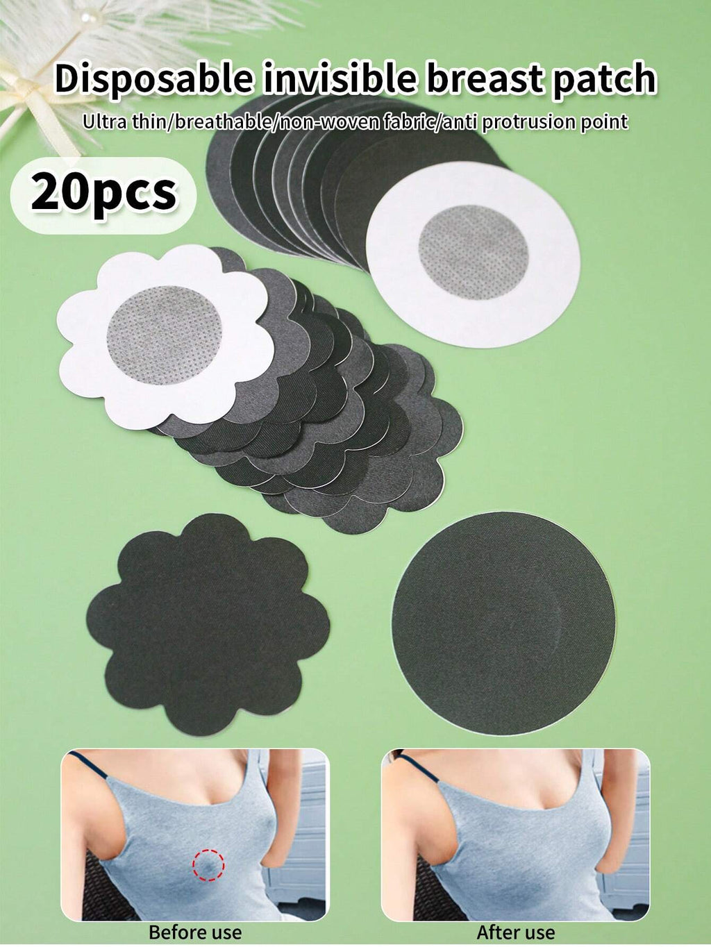 16508 2b-02-09 Cobertores desechables para pezones 20 Pzas