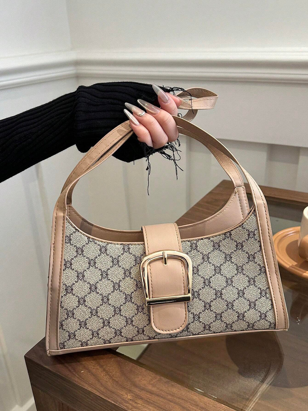 14628 1c-03-10 Bolso elegante cuadros 1 Pza