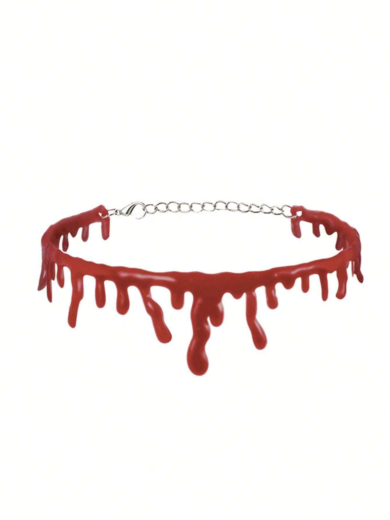 16116 1b-04-06 Collar con sangre de Halloween 1 Pza