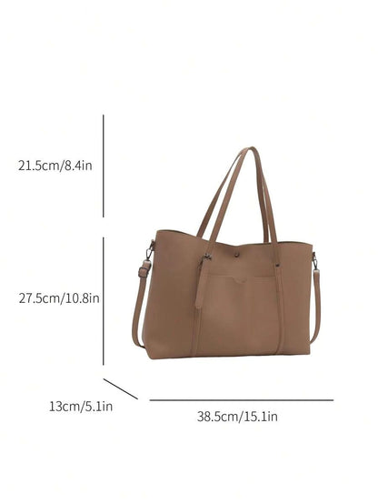 14952 1c-02-13 Bolso de mano de mujer de estilo cuadrado con capacidad grande