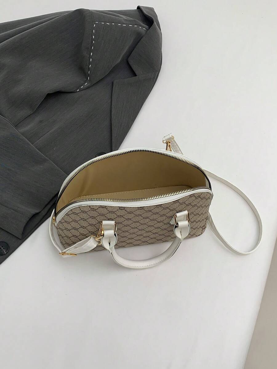 14930 1c-03-13 Bolso de mano de estilo satchel con diseño