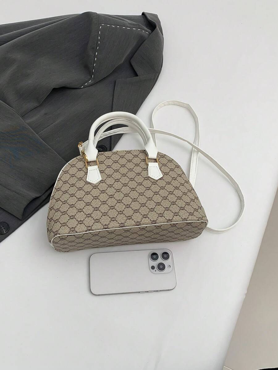 14930 1c-03-13 Bolso de mano de estilo satchel con diseño