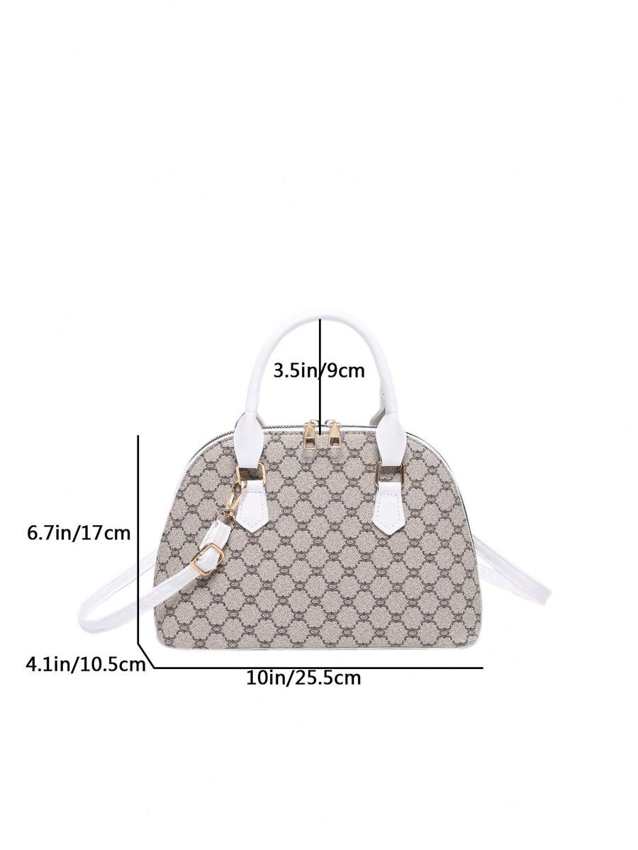 14930 1c-03-13 Bolso de mano de estilo satchel con diseño