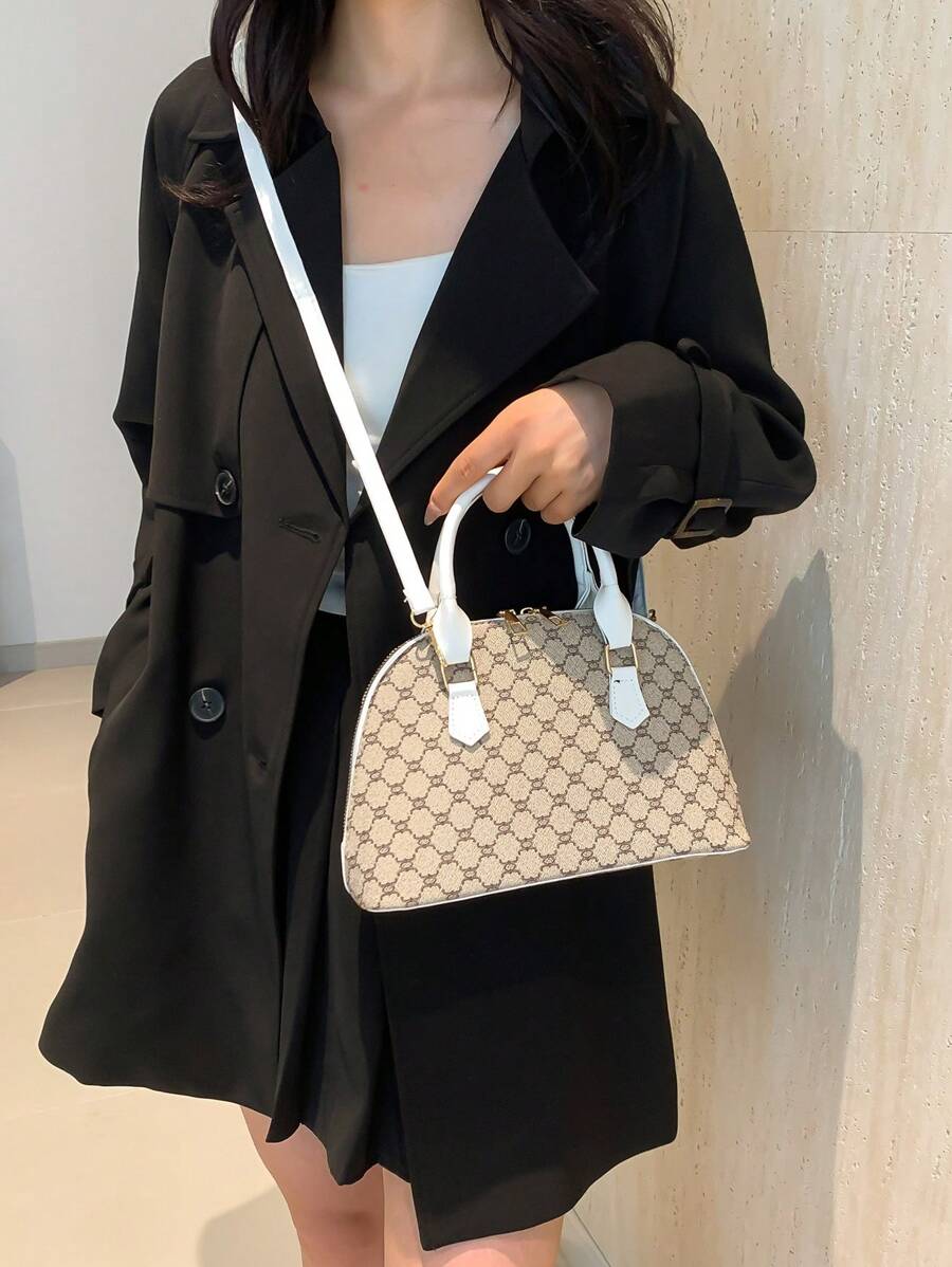 14930 1c-03-13 Bolso de mano de estilo satchel con diseño